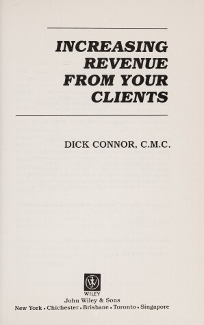 Book cover for Increasing Revenue from Your Clients