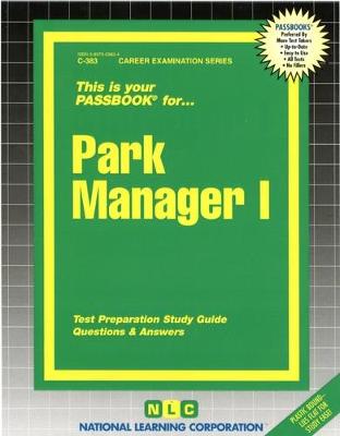Book cover for Park Manager I