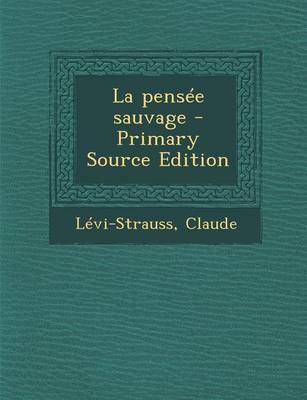 Book cover for La pensee sauvage