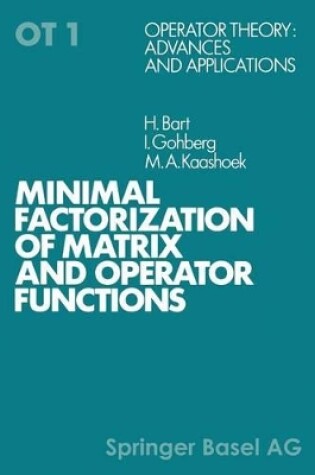 Cover of Minimal Factorization of Matrix and Operator Functions