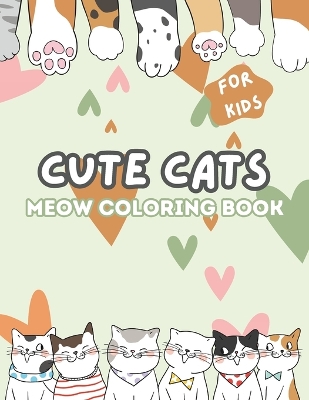 Book cover for Cute Cats Meow Coloring Book