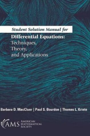 Cover of Student Solution Manual for Differential Equations