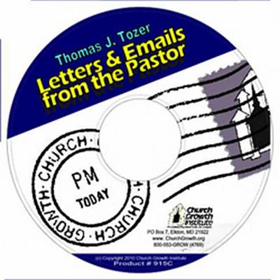 Book cover for Letters and Emails from the Pastor, PDF on CD