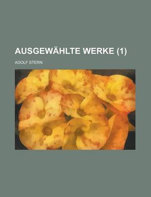 Book cover for Ausgewahlte Werke (1 )