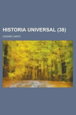 Cover of Historia Universal (38 )