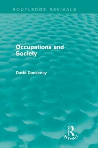 Cover of Occupations and Society