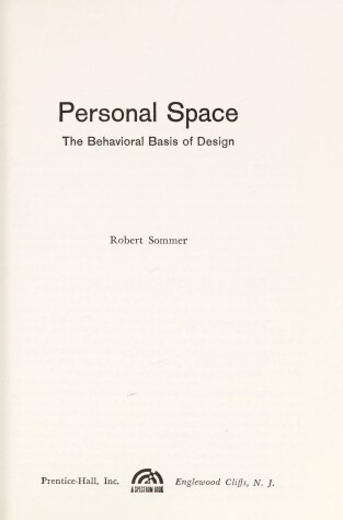 Book cover for Personal Space