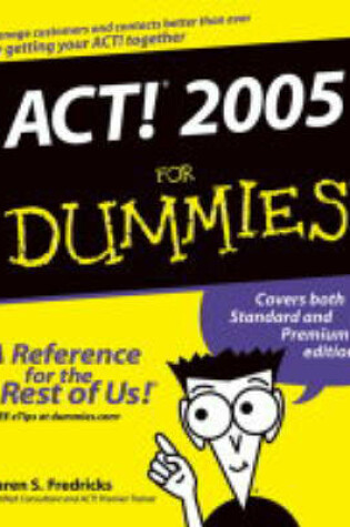 Cover of ACT! X For Dummies