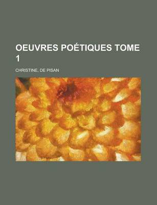 Book cover for Oeuvres Poetiques Tome 1