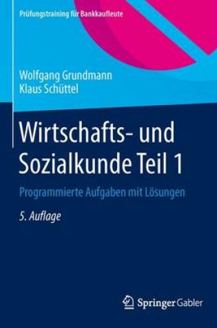 Cover of Wirtschafts- Und Sozialkunde Teil 1