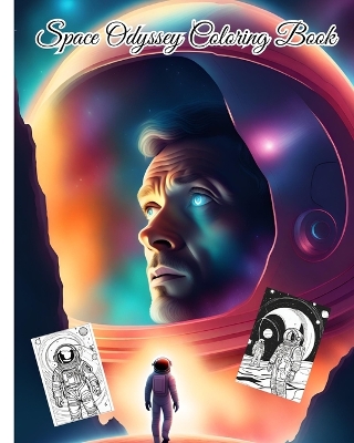 Book cover for Space Odyssey Coloring Book For Girls