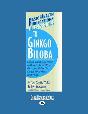 Book cover for User's Guide to Ginkgo Biloba