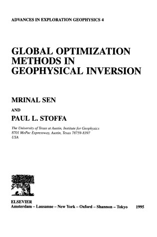 Cover of Global Optimization Methods in Geophysical Inversion