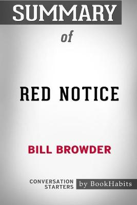 Book cover for Summary of Red Notice by Bill Browder