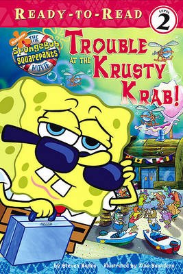Book cover for Trouble at the Krusty Krab!