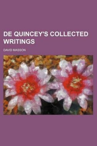 Cover of de Quincey's Collected Writings