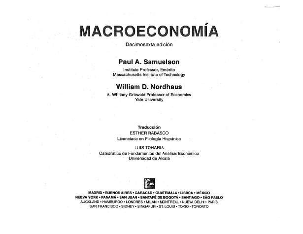 Book cover for Macroeconomia - 16b