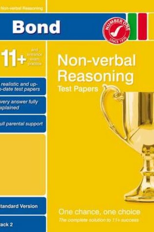 Cover of Bond 11+ Test Papers Non-Verbal Reasoning Standard Pack 2