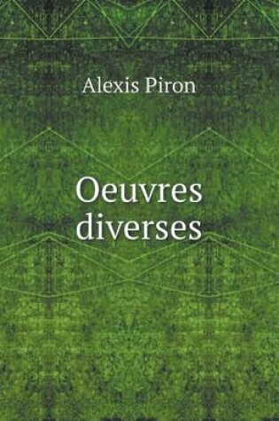 Cover of Oeuvres diverses