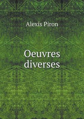 Book cover for Oeuvres diverses