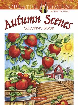 Book cover for Creative Haven Autumn Scenes Coloring Book