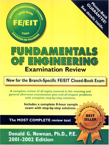 Book cover for Fundamentals of Engineering Examination Review