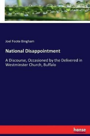 Cover of National Disappointment