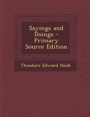 Book cover for Sayings and Doings - Primary Source Edition