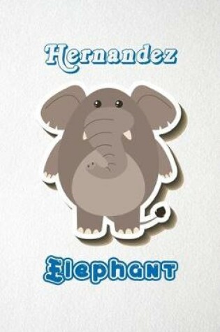 Cover of Hernandez Elephant A5 Lined Notebook 110 Pages