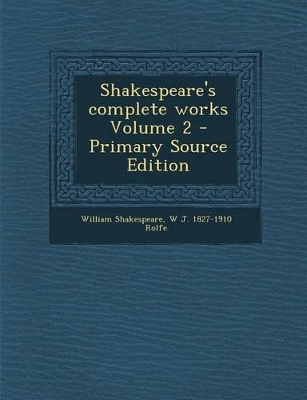 Book cover for Shakespeare's Complete Works Volume 2