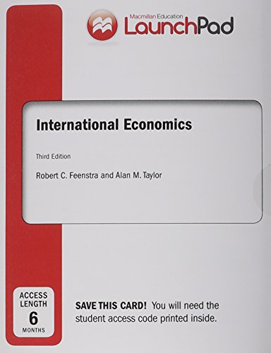 Book cover for Launchpad for International Economics (Six Month Access)