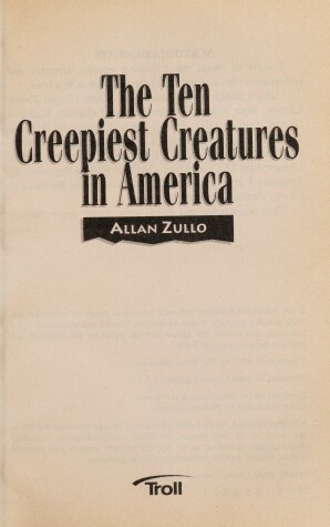 Book cover for The Ten Creepiest Creatures in America