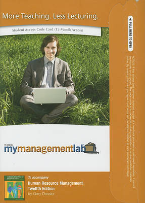 Book cover for MyLab Management -- Access Card -- for Human Resource Management