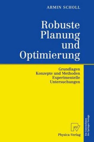 Cover of Robuste Planung und Optimierung