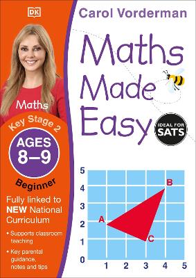 Book cover for Maths Made Easy: Beginner, Ages 8-9 (Key Stage 2)