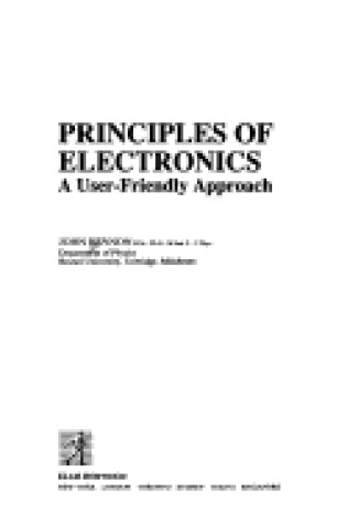Cover of Principles of Electronics