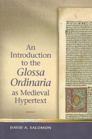 Cover of Introduction to the 'Glossa Ordinaria' as Medieval Hypertext