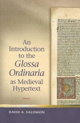 Book cover for Introduction to the 'Glossa Ordinaria' as Medieval Hypertext