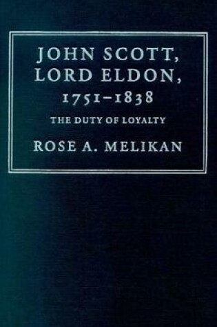 Cover of John Scott, Lord Eldon, 1751–1838