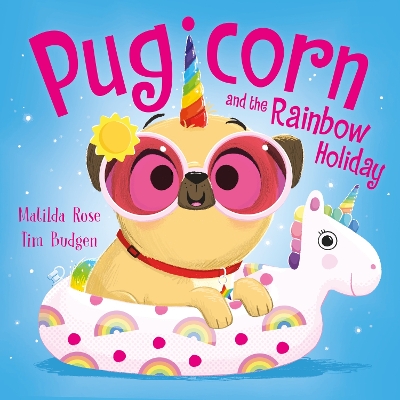 Book cover for Pugicorn and the Rainbow Holiday