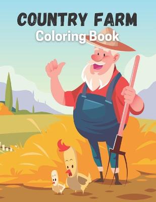 Book cover for Country Farm Coloring Book