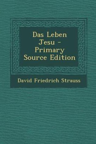 Cover of Das Leben Jesu