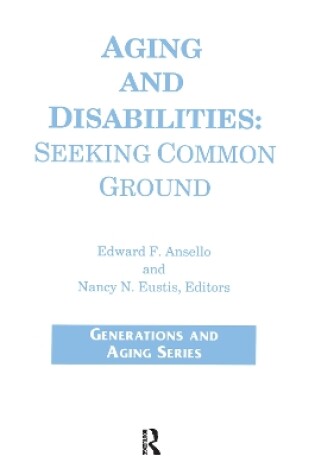 Cover of Aging and Disabilities