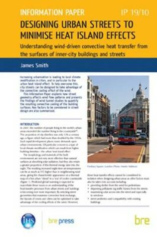Cover of Designing Urban Streets to Minimise Heat Island Effects