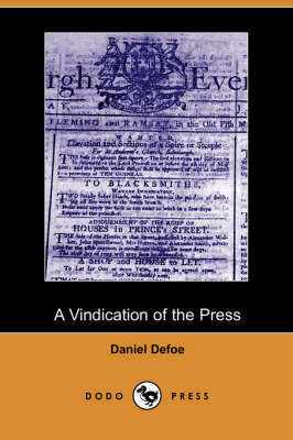 Book cover for A Vindication of the Press