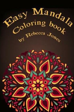 Cover of Easy mandala coloring book