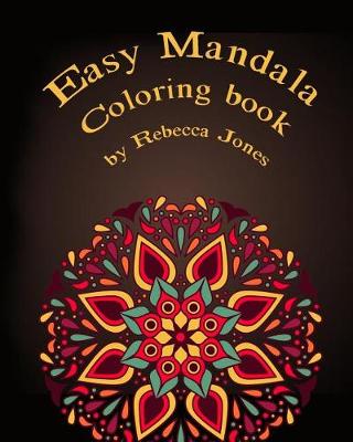 Book cover for Easy mandala coloring book