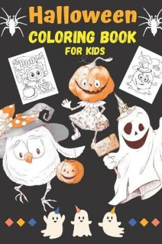 Cover of Halloween coloring book for kids