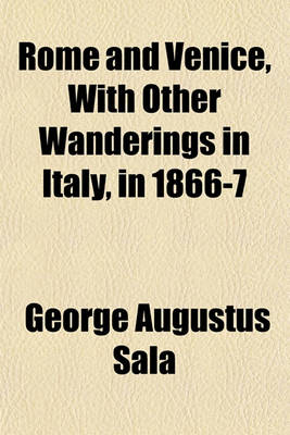 Book cover for Rome and Venice, with Other Wanderings in Italy, in 1866-7