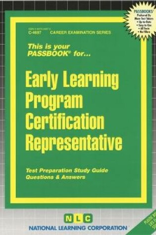 Cover of Early Learning Program Certification Representative